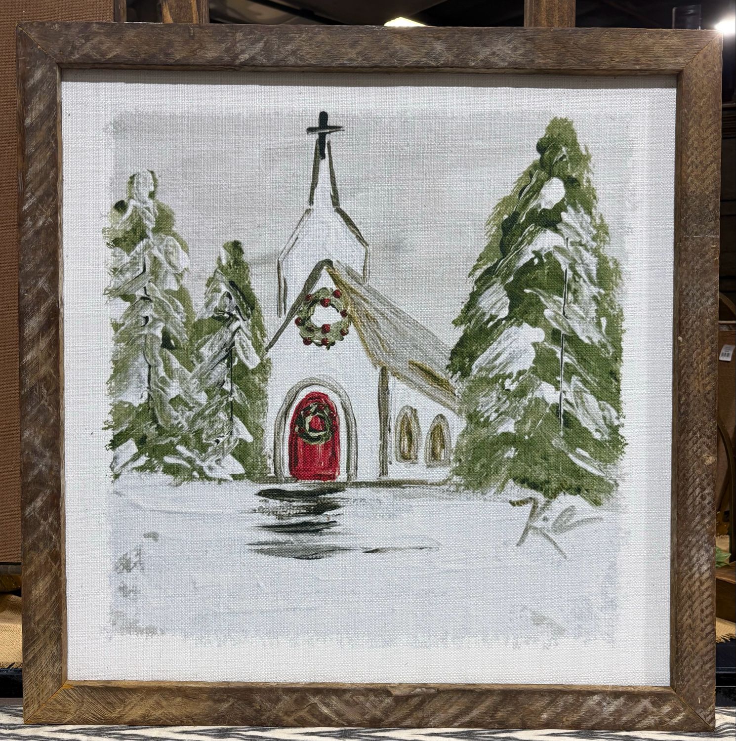 SCM 24x24 Snowy Church