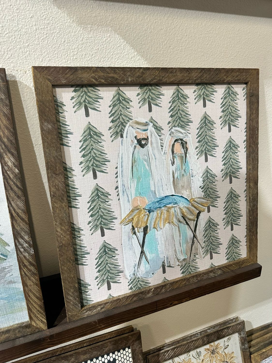 SCM 18x18 Christmas Tree Nativity