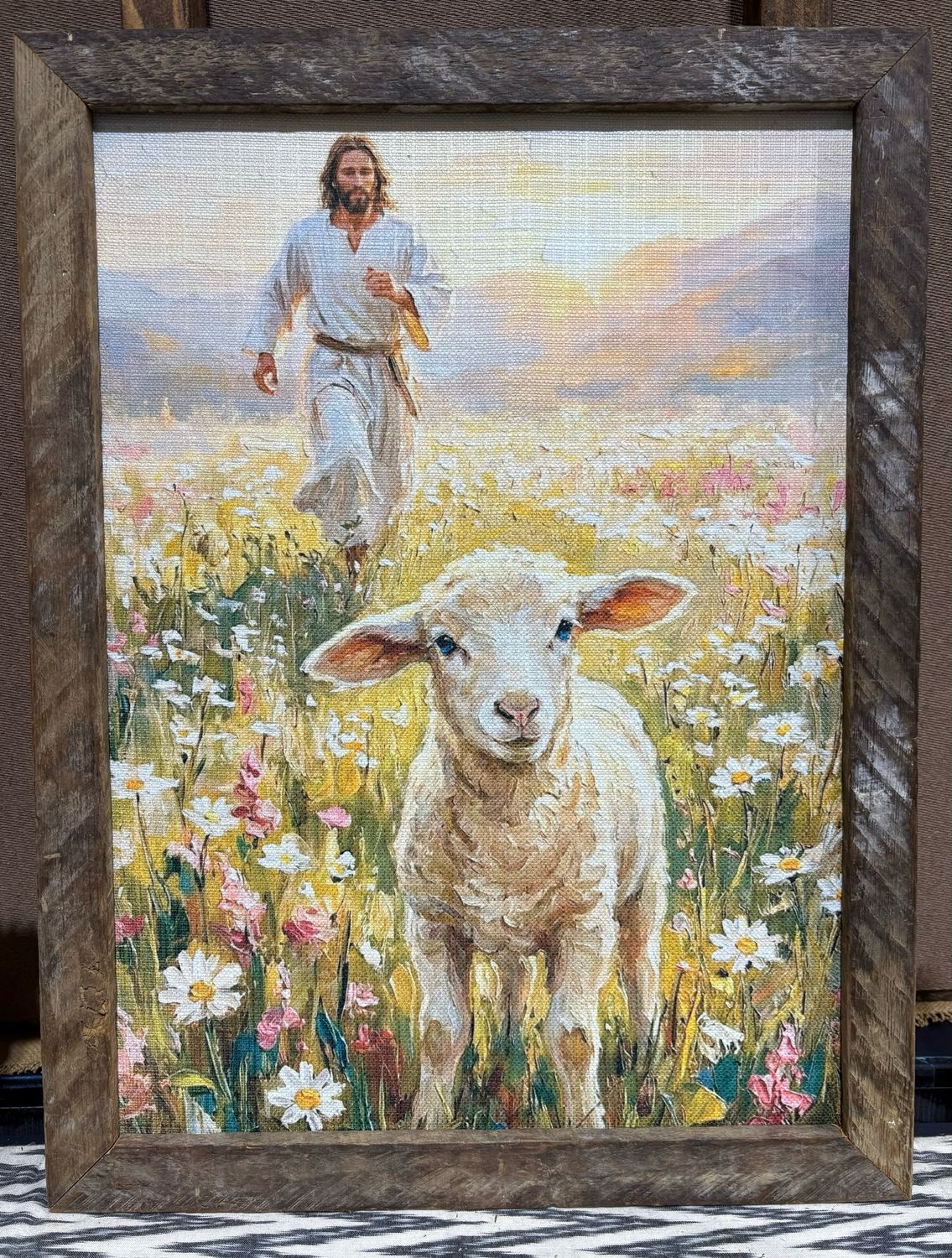 SCM 18x24 Jesus Saves Lamb