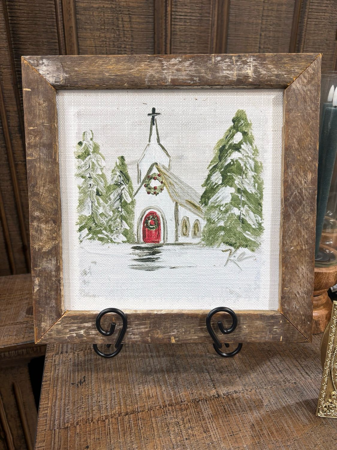 SCM 12x12 Snowy Church