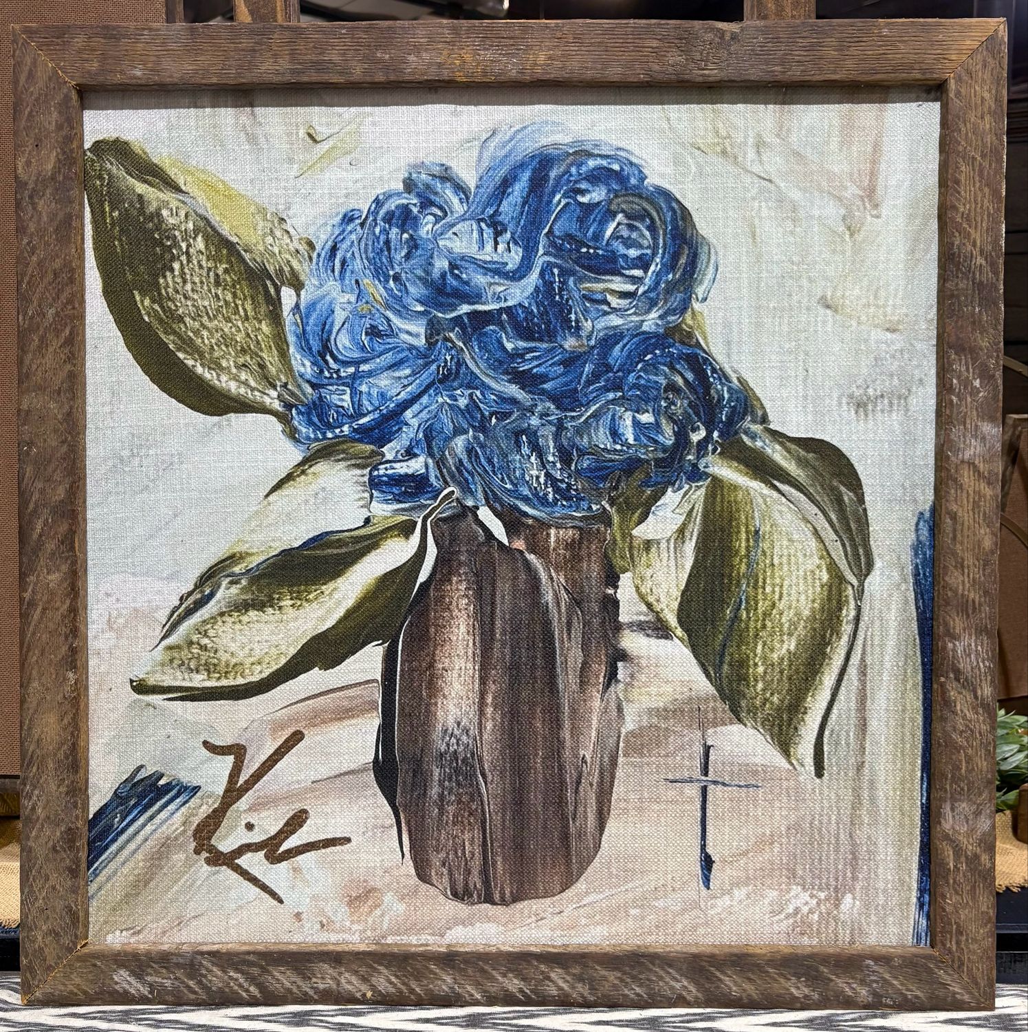 SCM 24x24 Navy Hydrangea