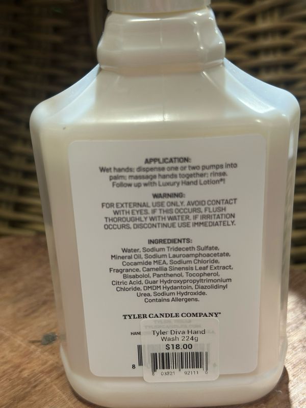 Tyler Diva Hand Wash 224g