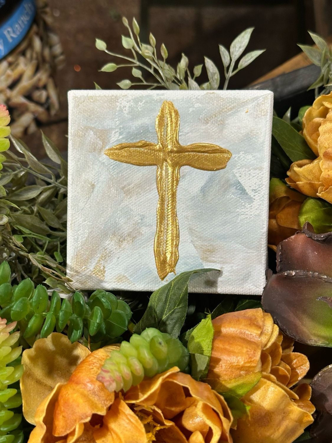 Gos 4x4 Gold Cross Pastel