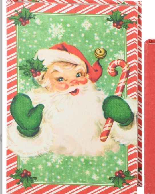 PBK Santa's Recipes Book Box 13x8.5x2.5