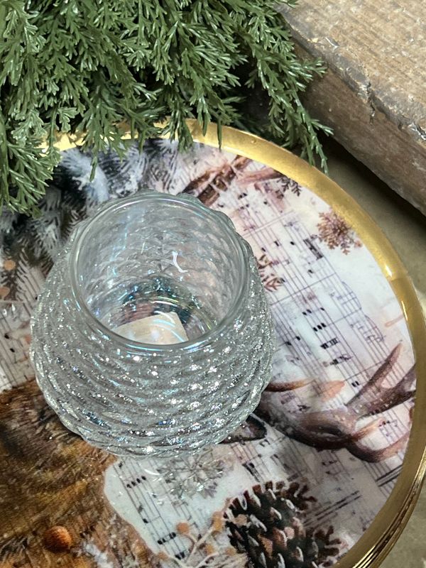 180 Clear Pinecone Votive 2.5"