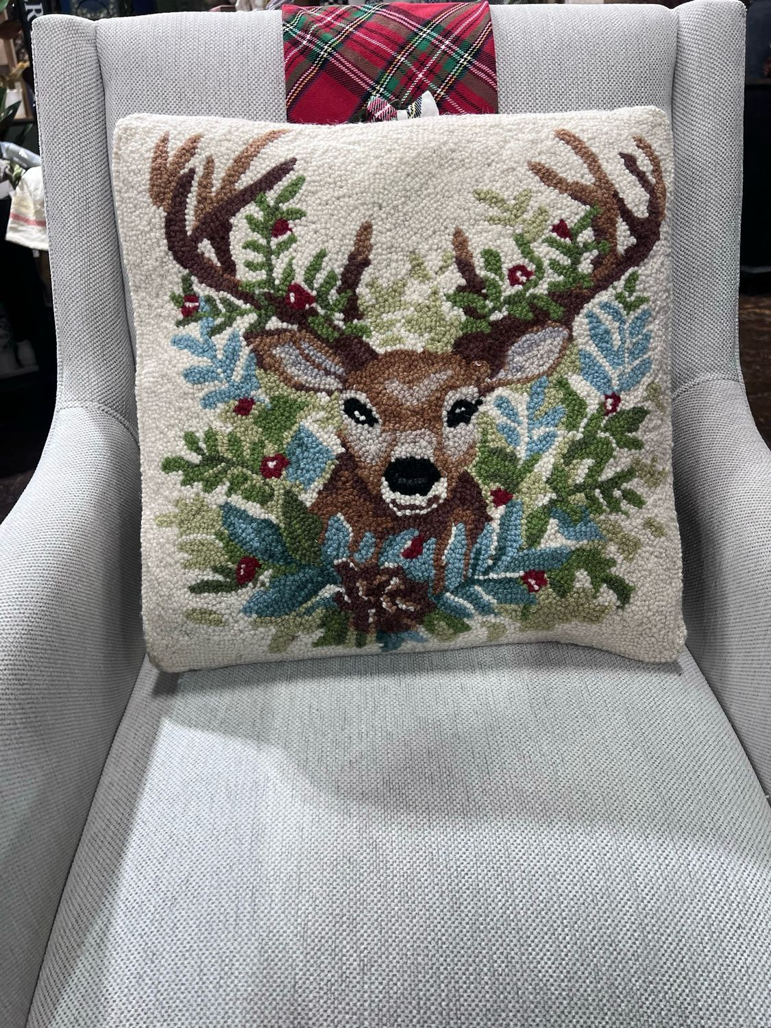Pek Deer Hook Pillow 18x18