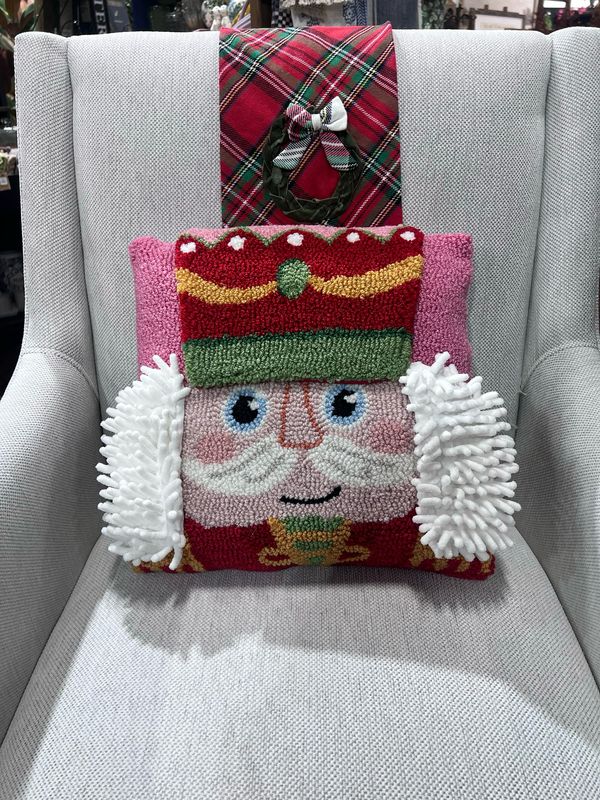 Pek 3D Nutcracker Hook Pillow 14x14