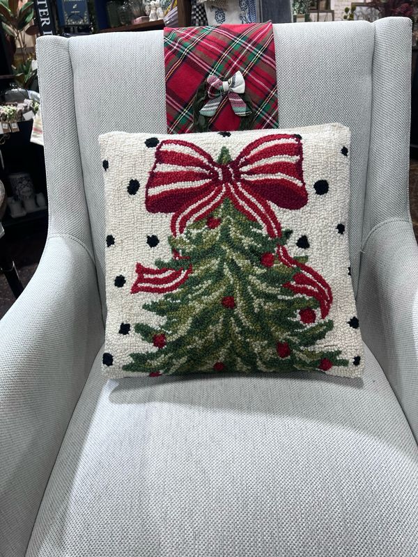 Pek Polka Tree Hook Pillow 16x16