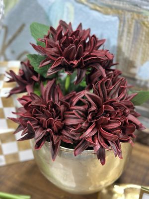 KKI 12" Burgundy RT Dahlia Bundle 6 Stems