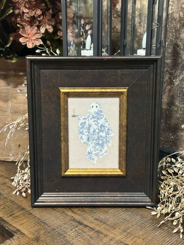 PLH 7x9 Blue Toile Ghost