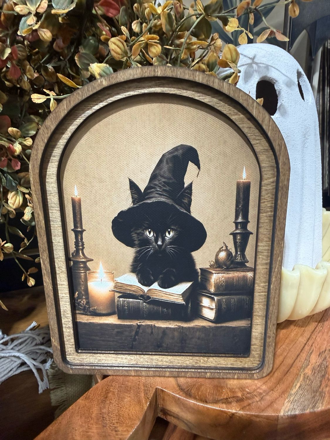 Red Arch 6x8 Halloween Cat