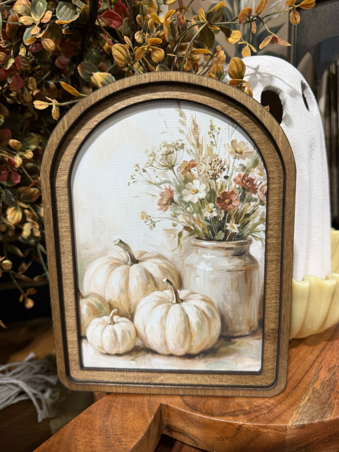 Red Arch 6x8 Cream Pumpkins