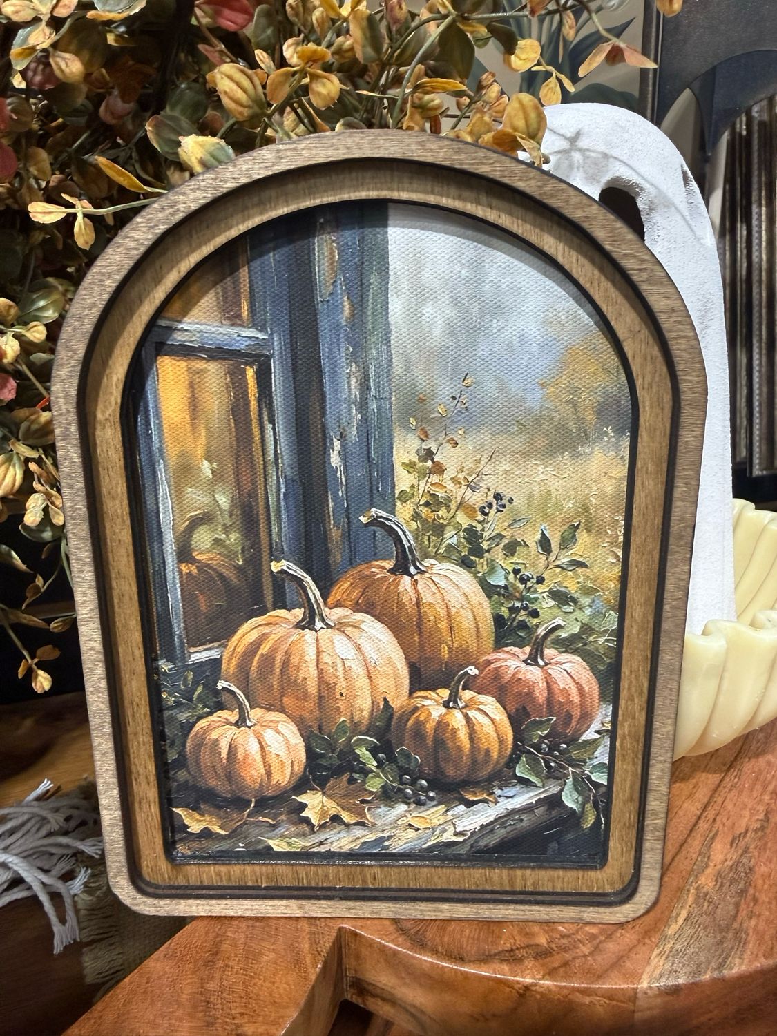 Red Arch 8x6 Pumpkin Window