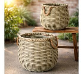 PDG Lg Rnd In/Outdoor Basket 17.5x19