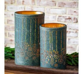 PDG Sm Dk Green Orn Lantern 10x6