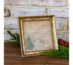 PDG Silent Night 7.5" Gold Frame