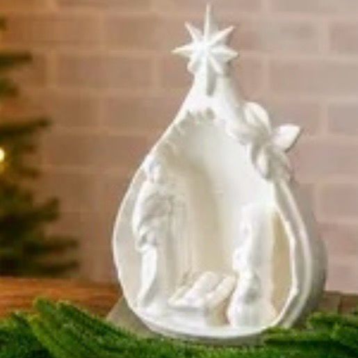 Pdg Ceramic Nativity Scene 6.75x4.75x2.25