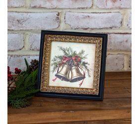 Pdg 7" Brown &amp; Gold Bell Frame