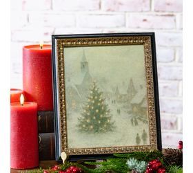 Pdg 8x10 Christmas Village Photo Frame