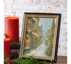 Pdg 8x10 Holiday Town Photo Frame