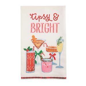 MP Tipsy Bright Holiday Bar Towel