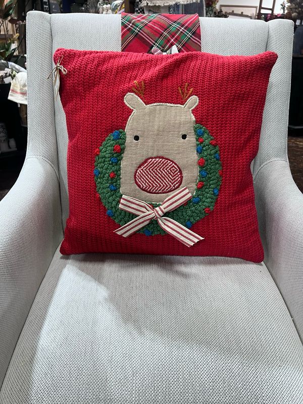 MP Reindeer Xmas Knit Pillow