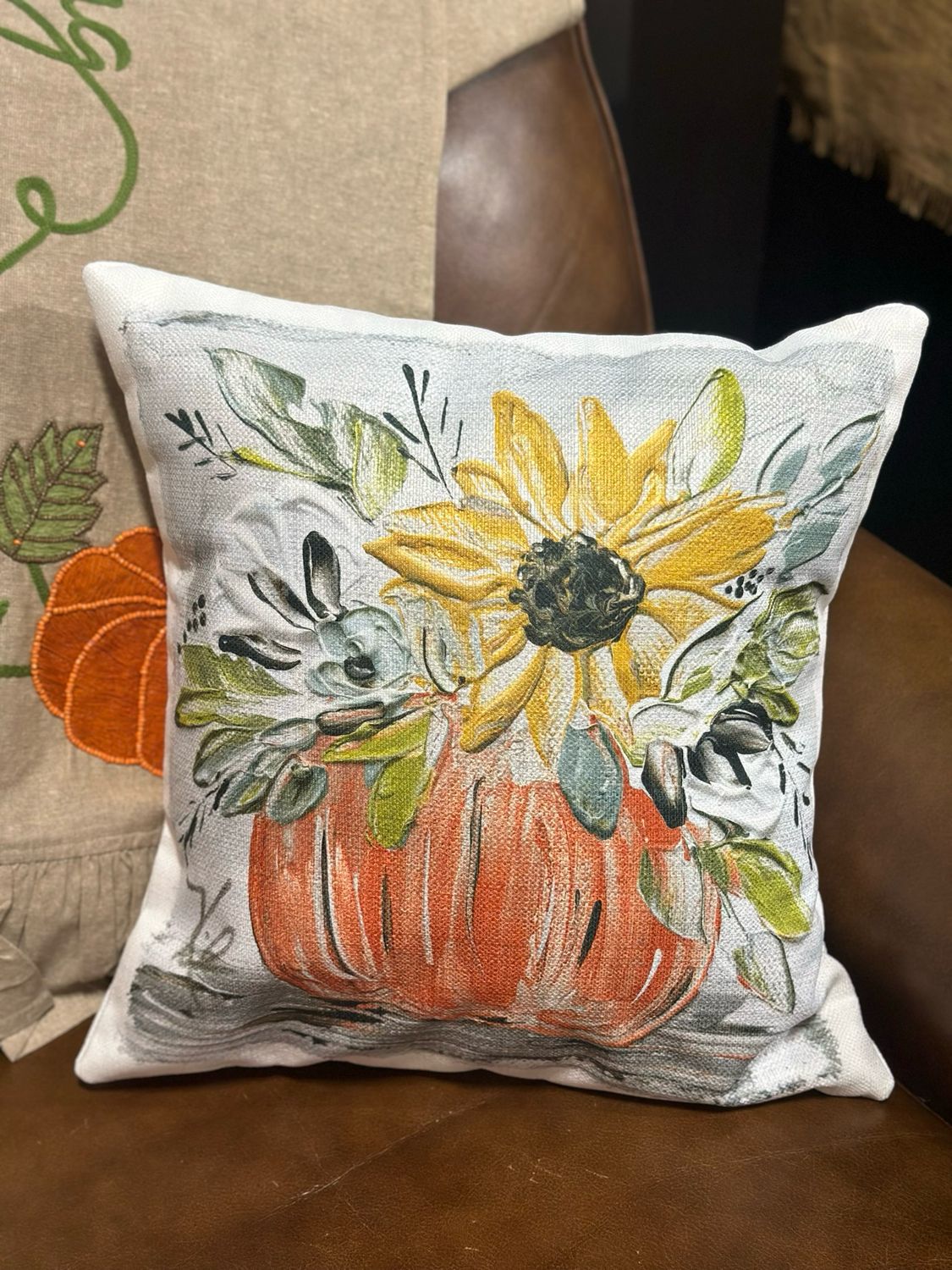 SCM 16x16 Pumpkin Arrangement Pillow