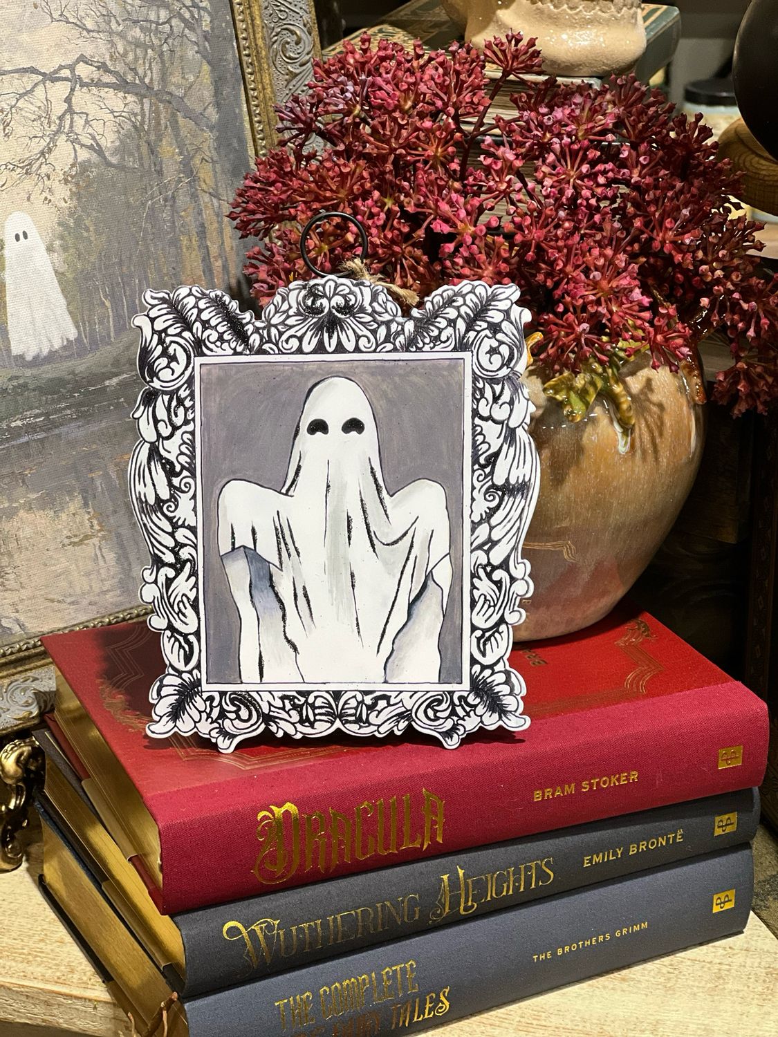 TRT Sq Baroque Ghost Charm 6x8