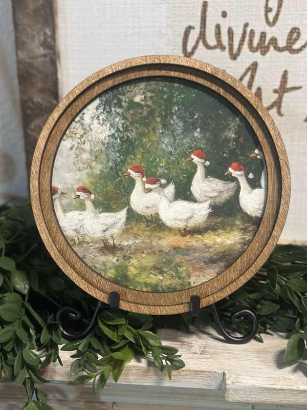 Red 8" R Christmas Geese