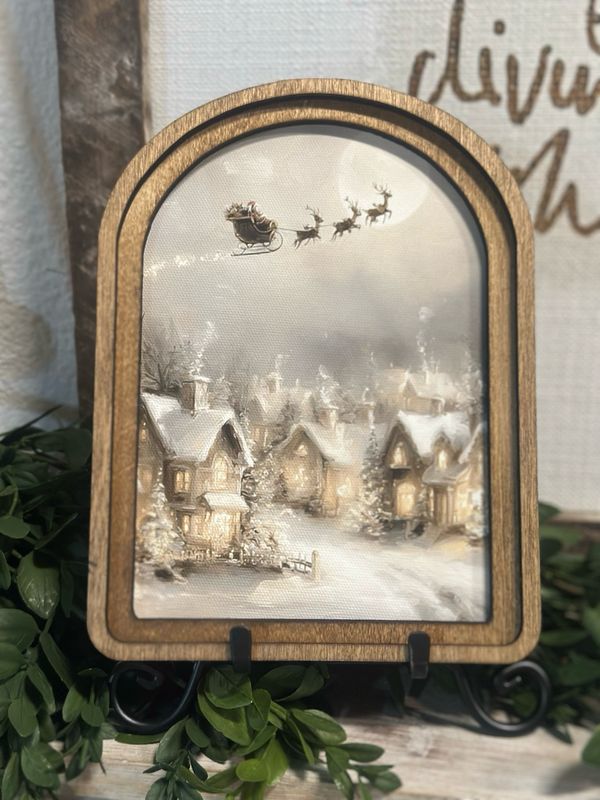 Red Arch 6x8 Flying Sleigh