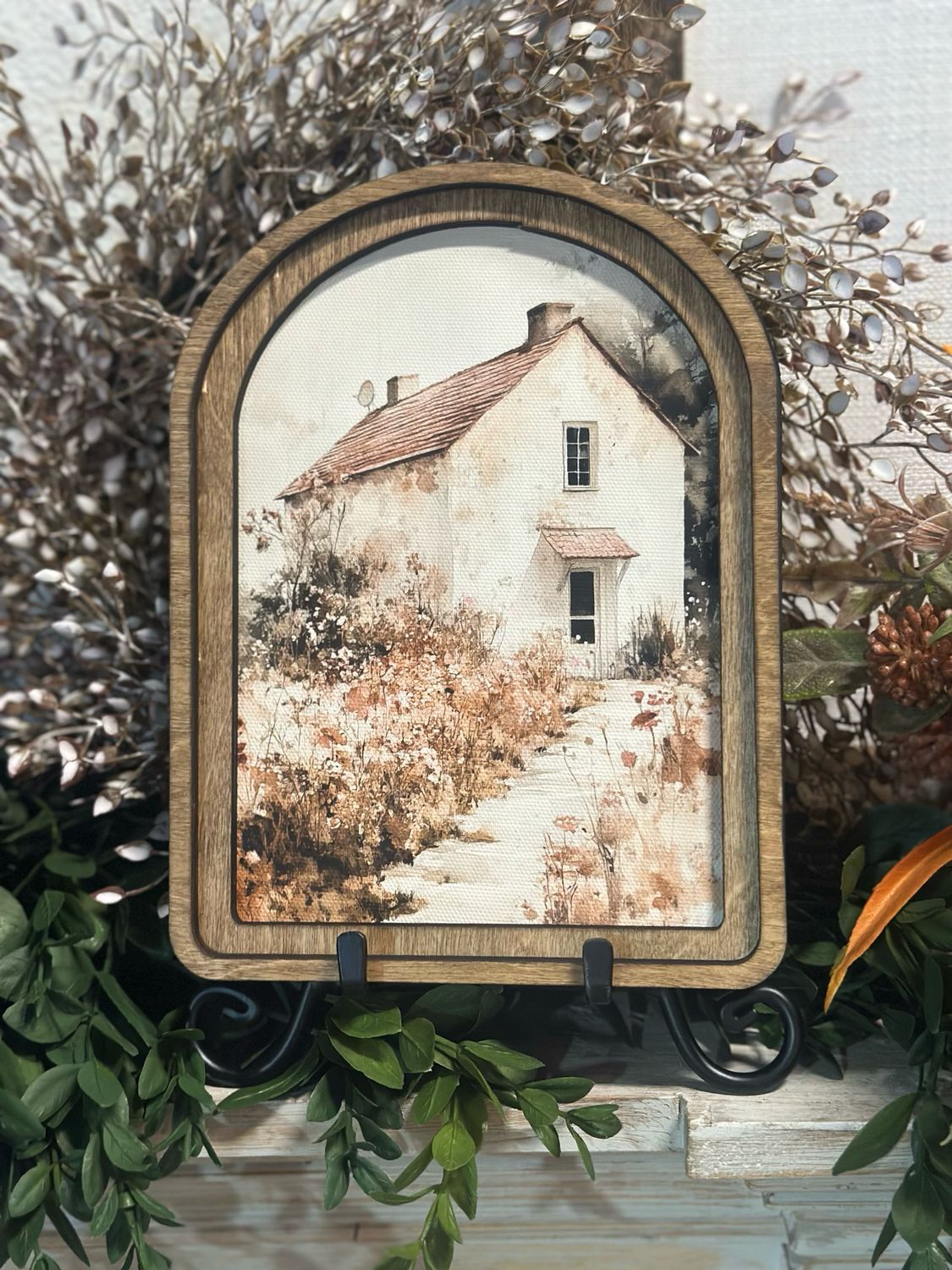 Red Arch 6x8 Muted Cottage