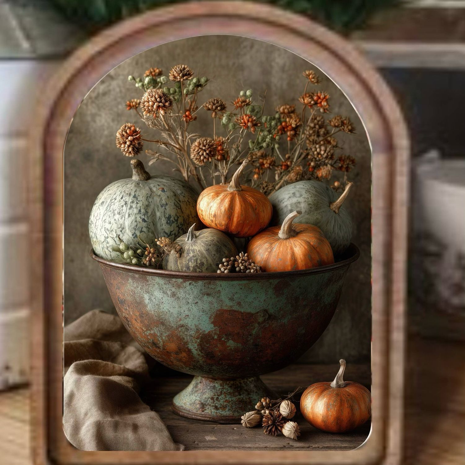 Red Arch 6x8 Pumpkins Bowl