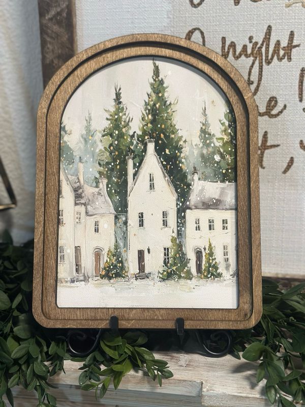 Red 8.25x11 Wh Village