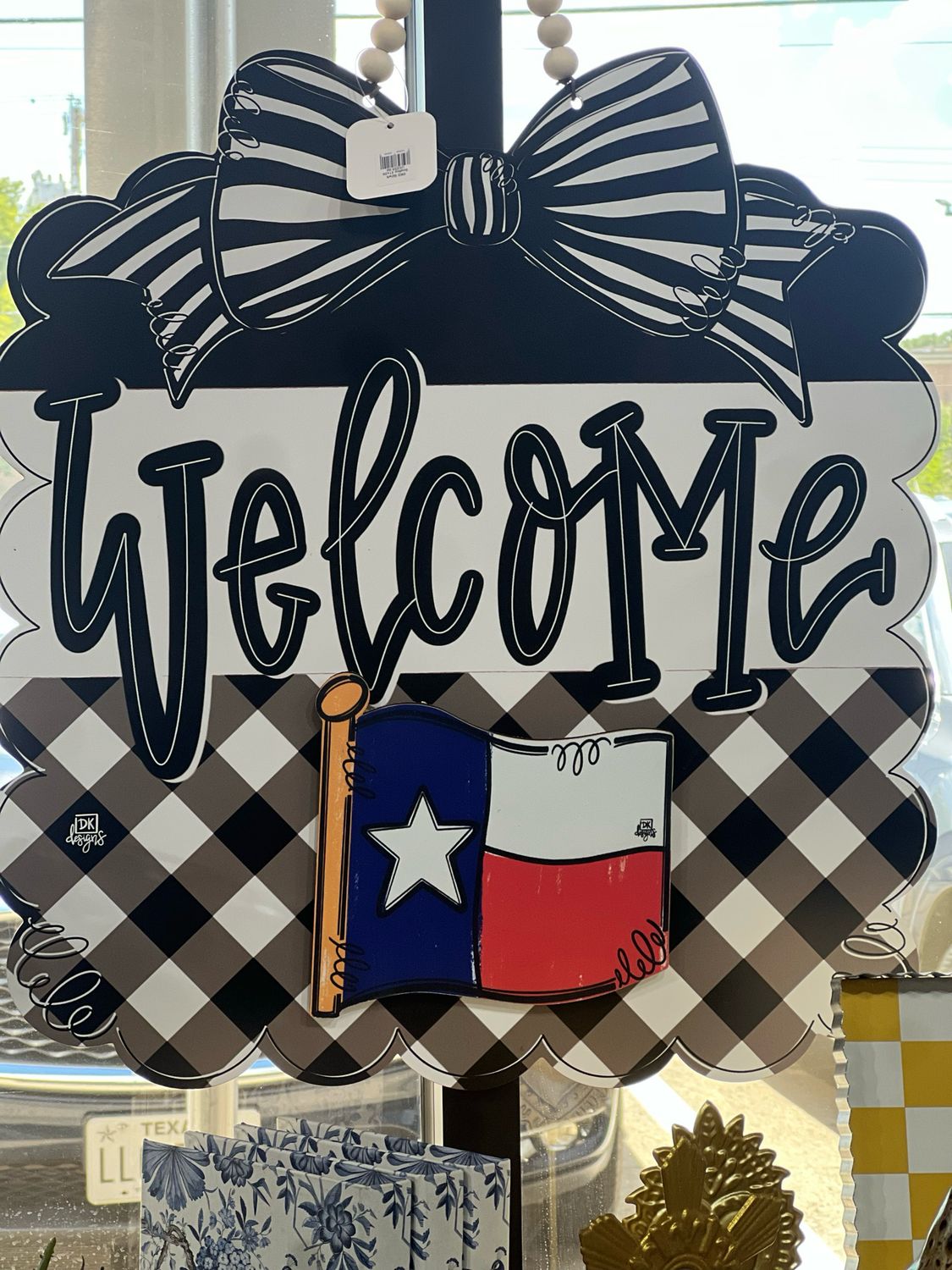 DKD Charm Tx Flag 8x8