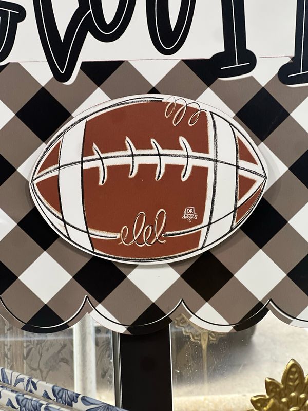 DKD Charm Football 9x6