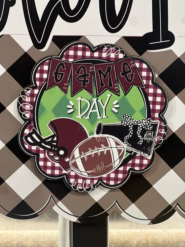 DKD Charm Game Day Maroon 8"