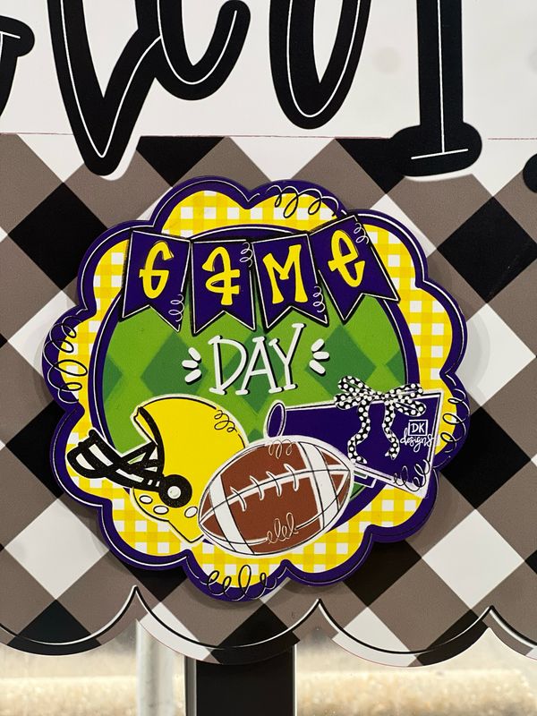 DKD Charm Game Yel/purp
