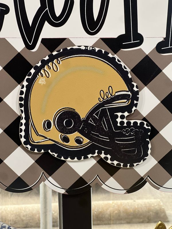 DKD Charm Bk/g Helmet 8x8