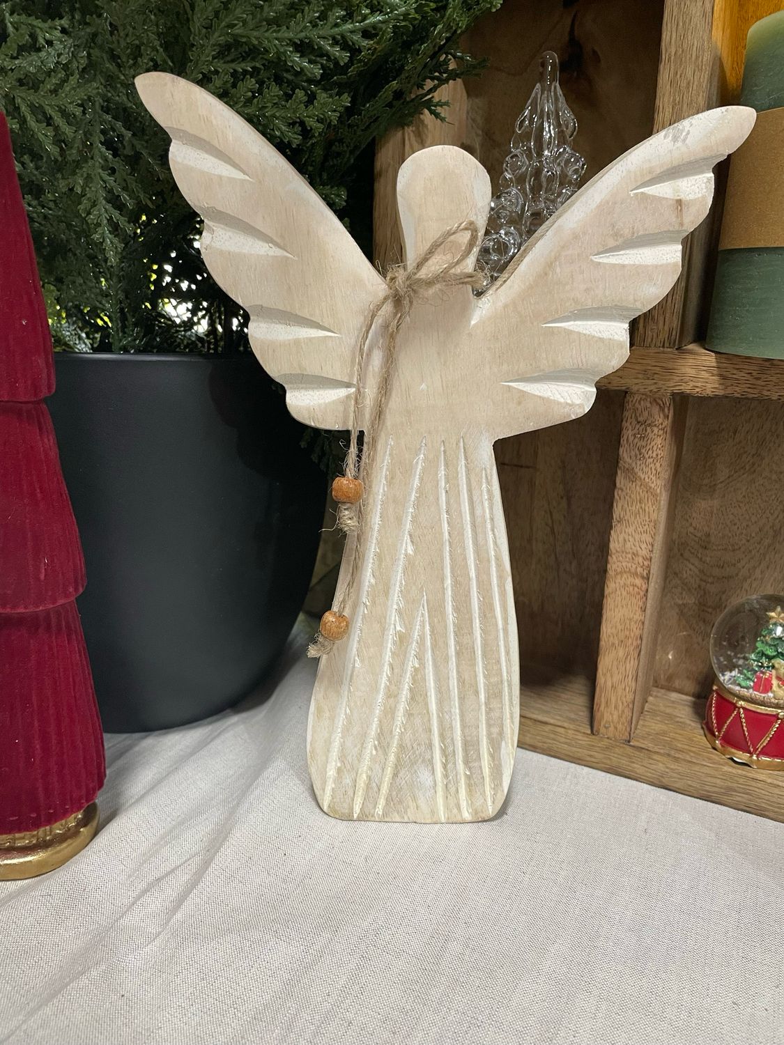 WTC Lg Wood Angel 9.5"
