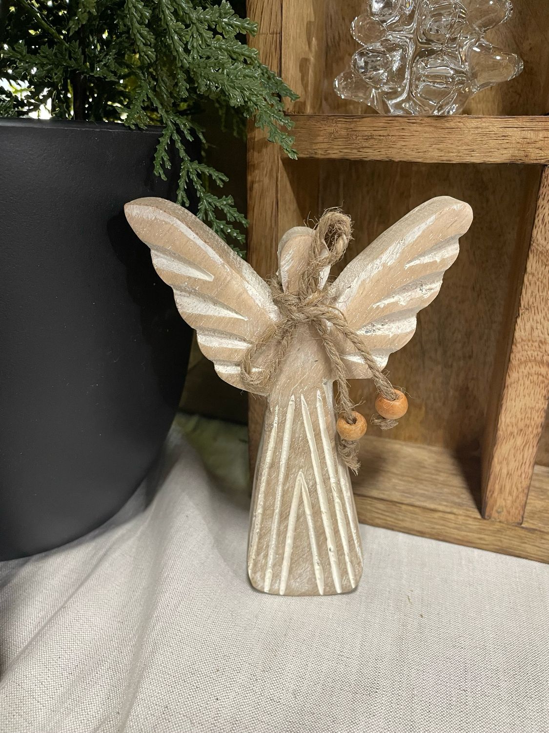 WTC Sm Wood Angel 5.5"