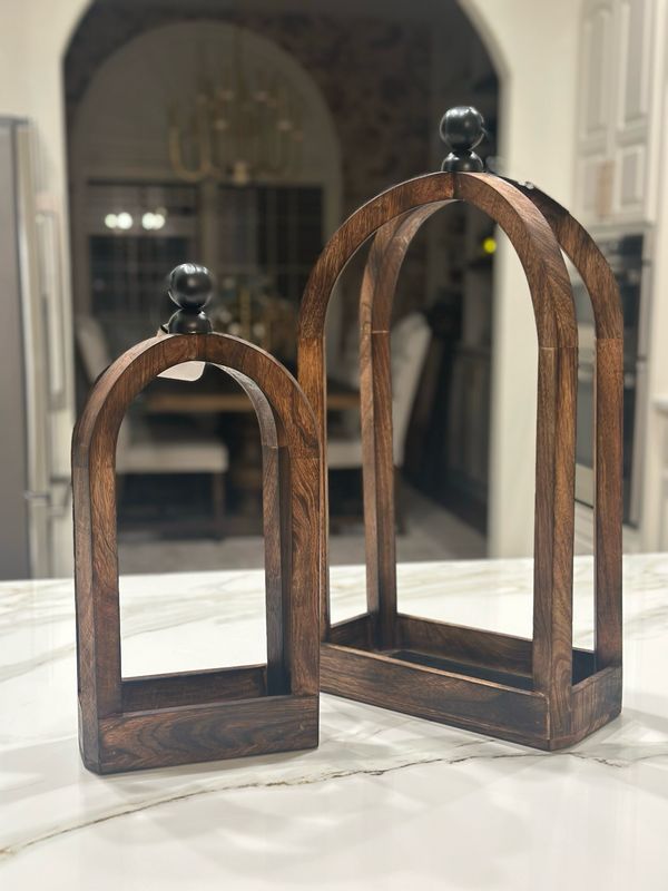 WTC Sm Simple Mango Lantern 17.5x4x8.5