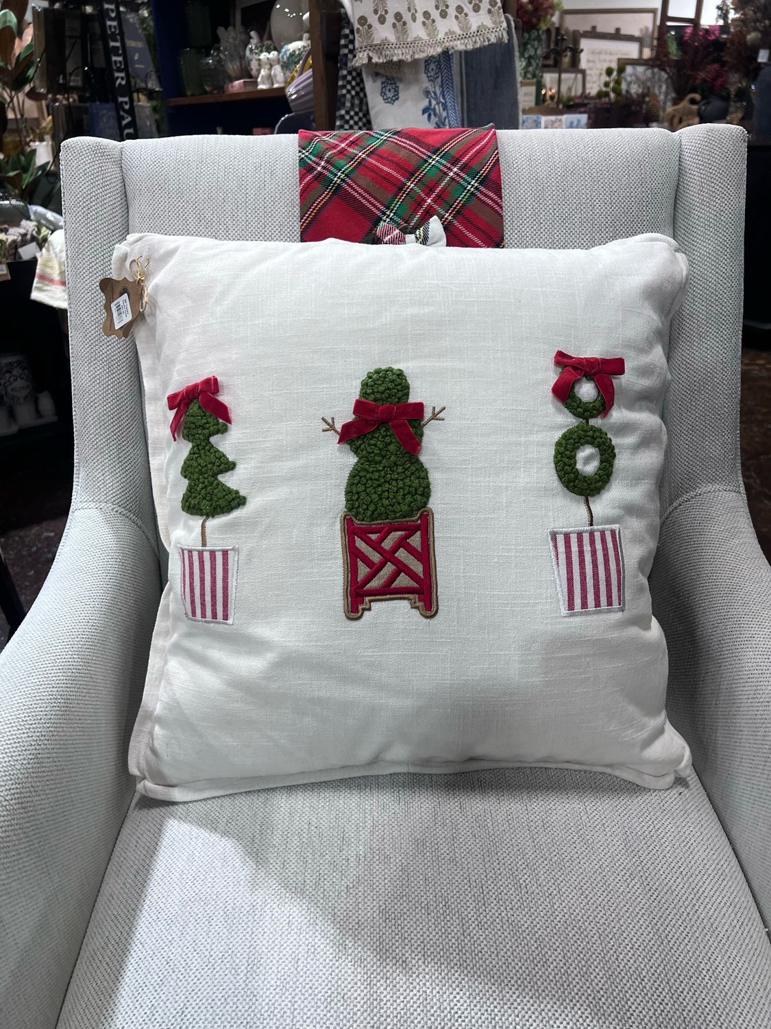 MP Topiary Square Xmas Pillow