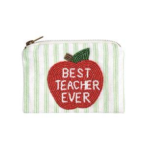 MP Apple Beaded Teacher Pouch