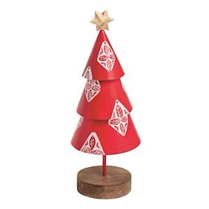MP Md Xmas Painted Tin Tree