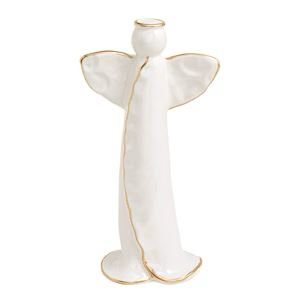 MP Sm Gold Detail Ceramic Angel 8.75"