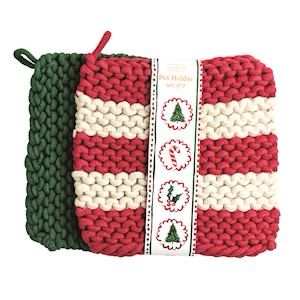 MP Red Stripe Set Pot Holder