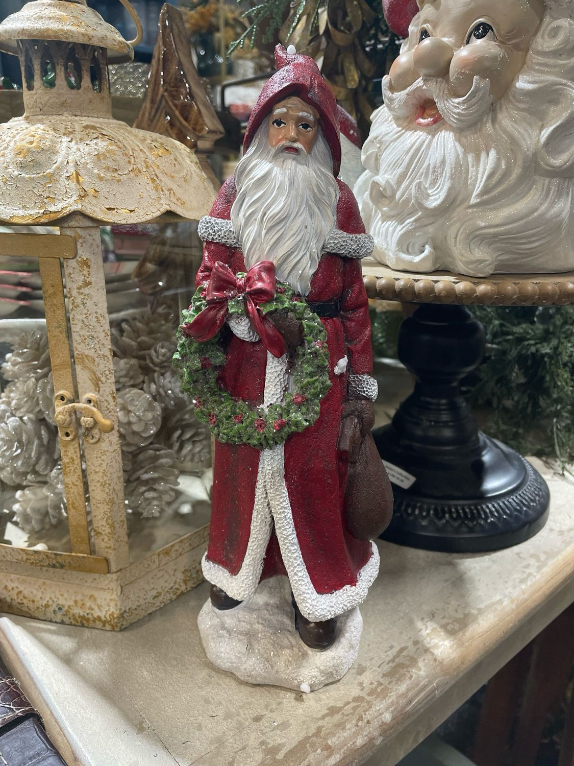 Han 12" Wreath Hooded Father Christmas