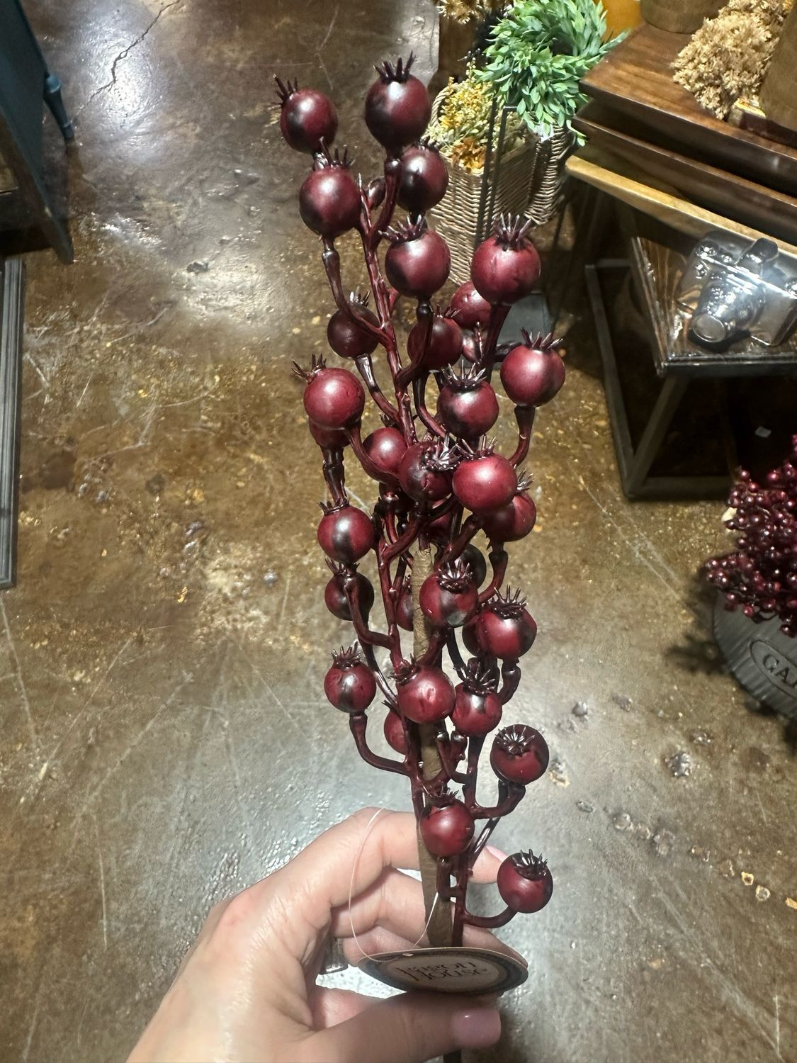 Rag 16" Burgundy Berry Pick