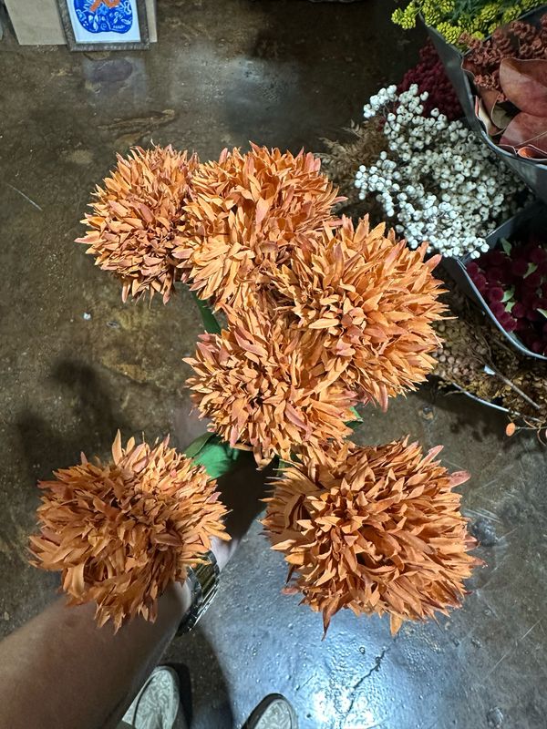 Rag 16.5" Burnt Orange Mum Bundle