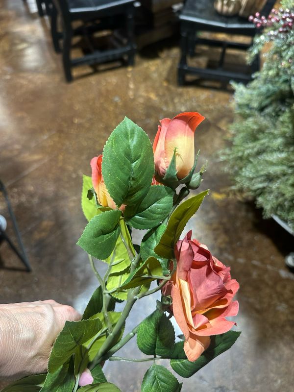 Rag 31" Rust Rose Spray